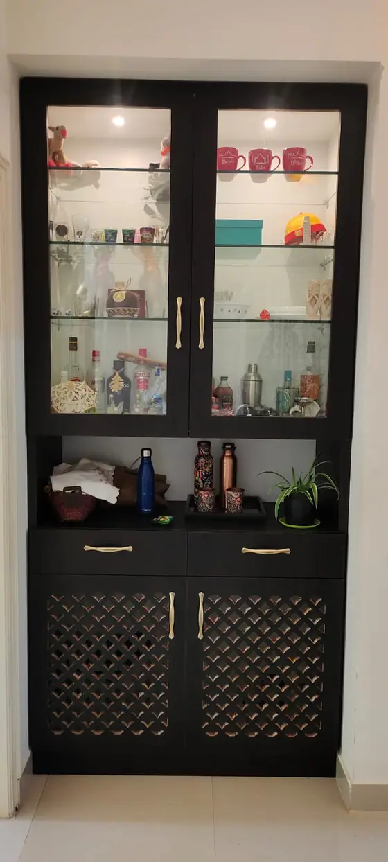 Crockery unit design by BNS Interiors, Bangalore – 1