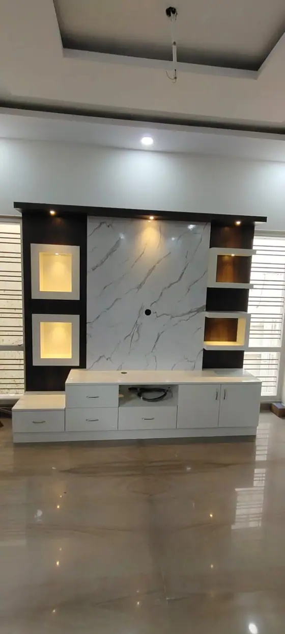 TV unit design by BNS Interiors, Bangalore – 1